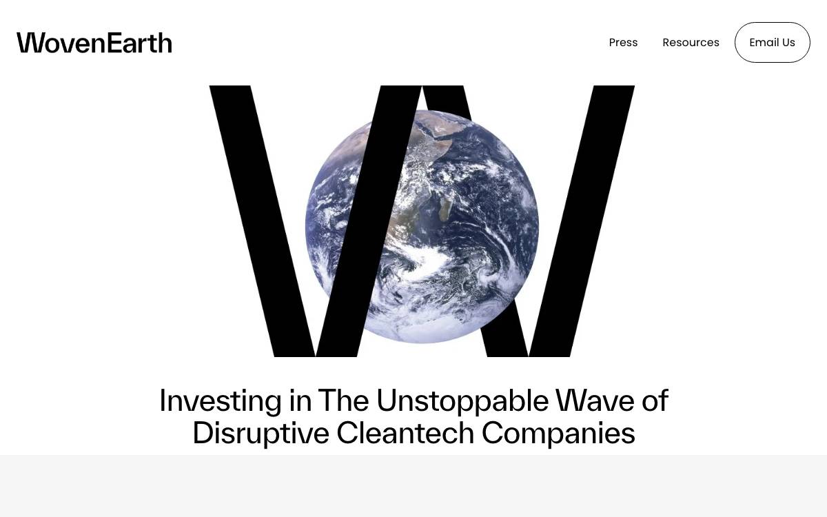 WovenEarth website preview