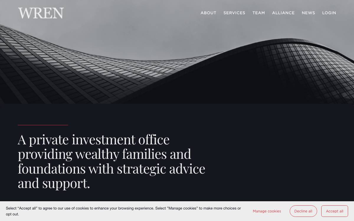 Wren Investment Office website preview
