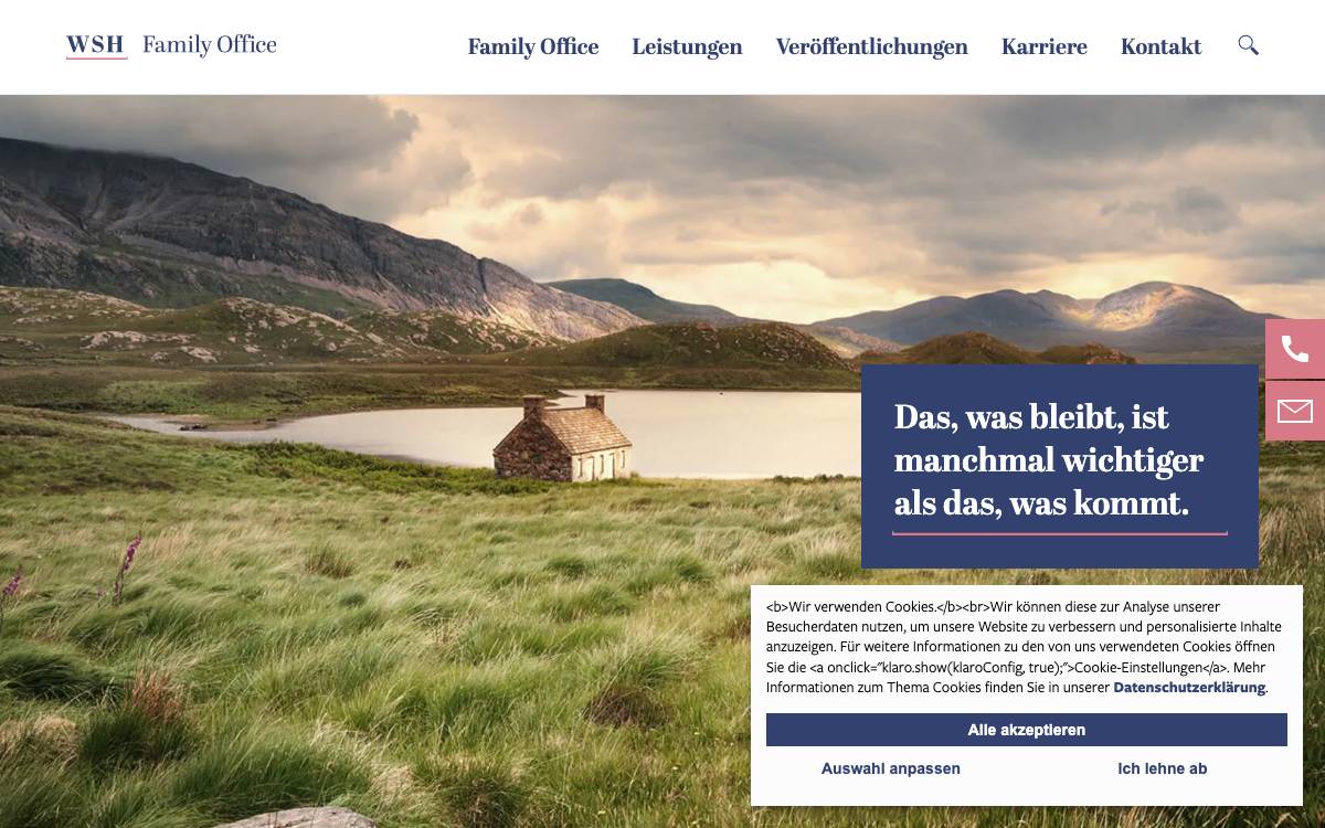 WSH Deutsche Vermögenstreuhand GmbH website preview