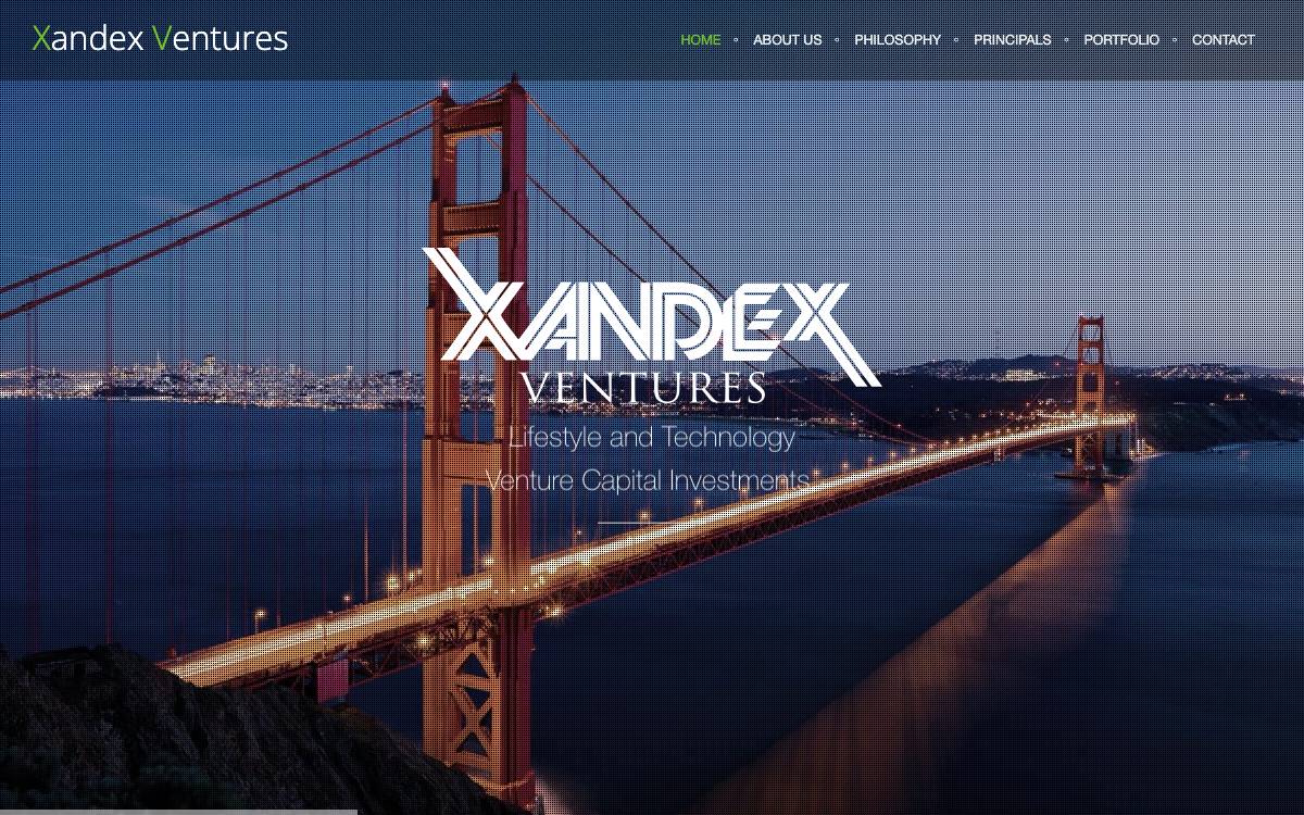 Xandex Ventures website preview