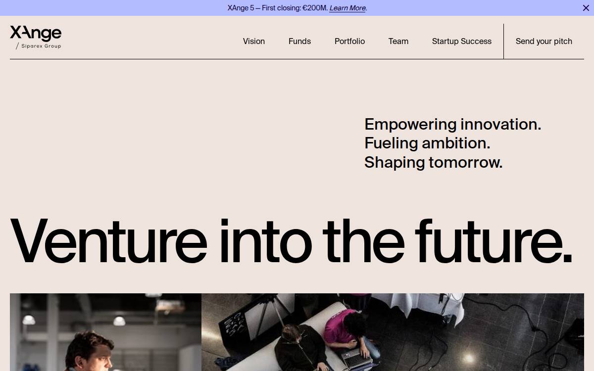 XAnge website preview