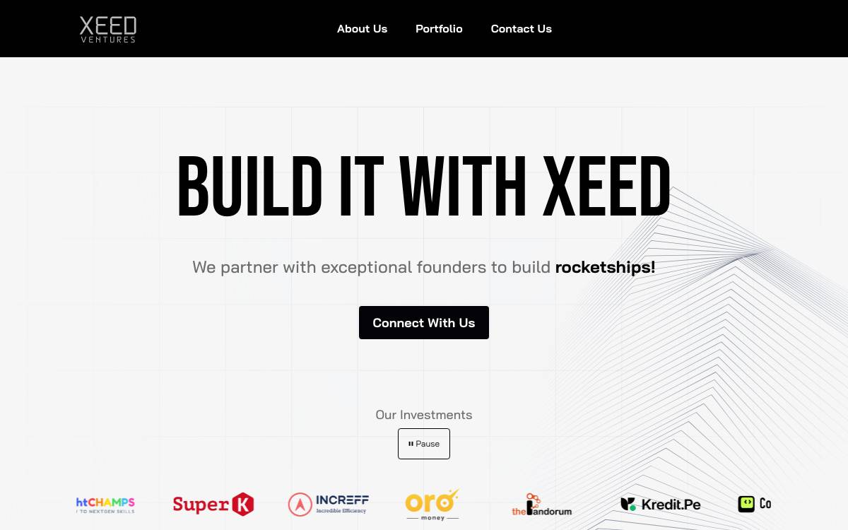 Xeed Ventures website preview