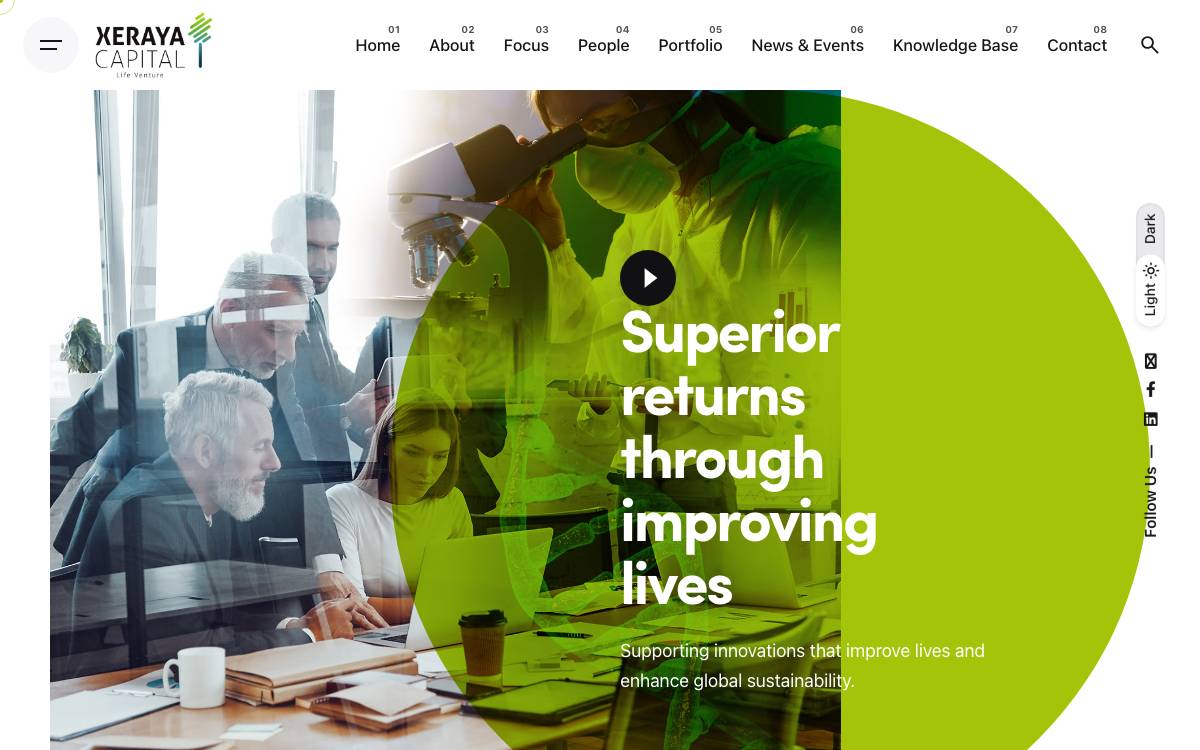 Xeraya Capital website preview