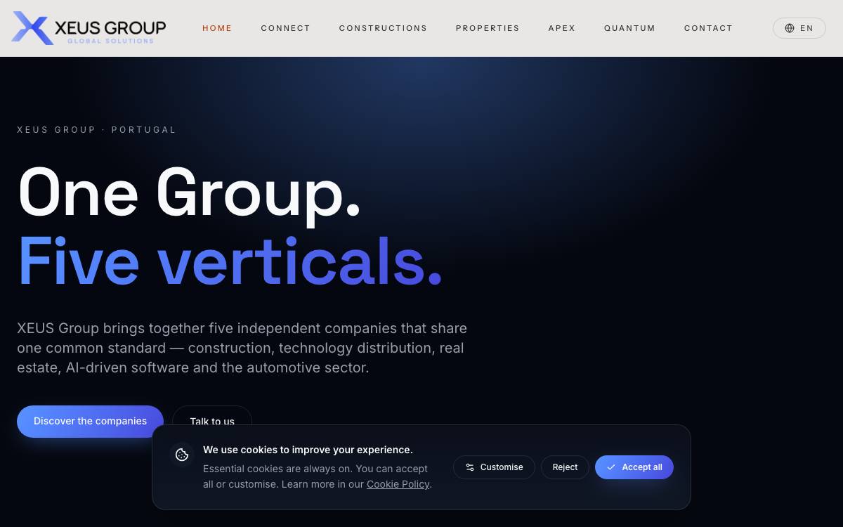 Xeus Family Office website preview