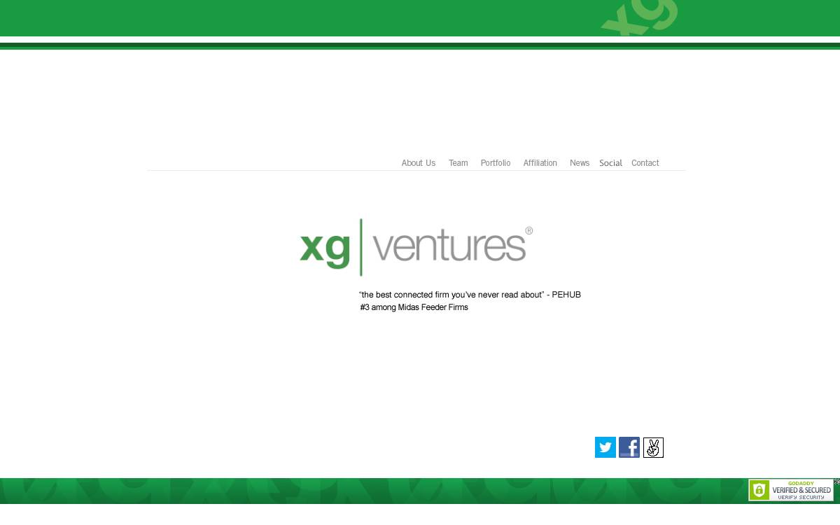 XG Ventures website preview