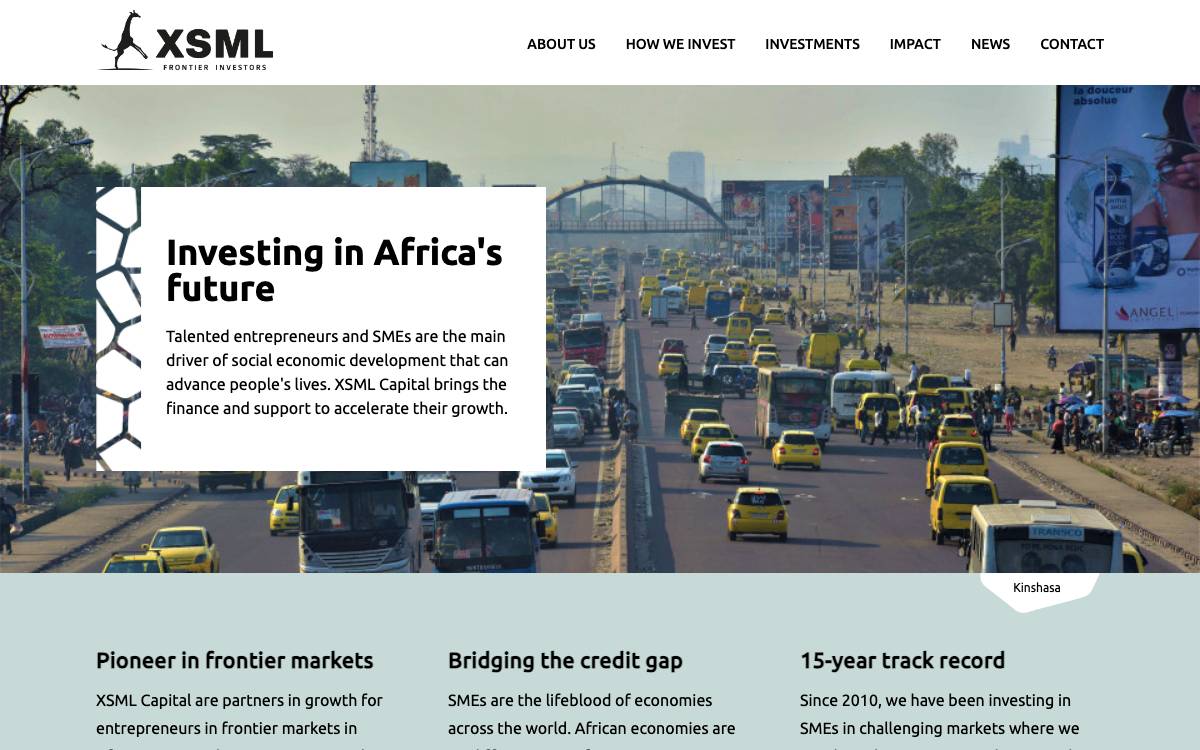 XSML Capital website preview