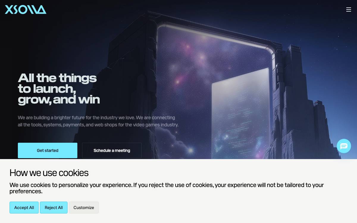 Xsolla website preview