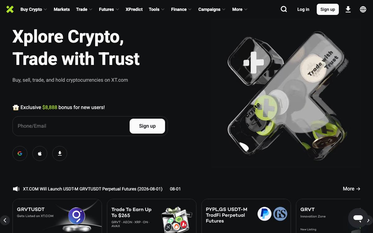 XTcom website preview