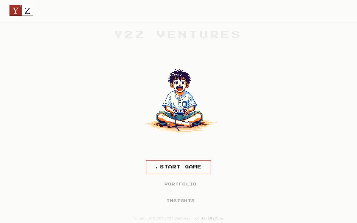 Y2Z Ventures website preview