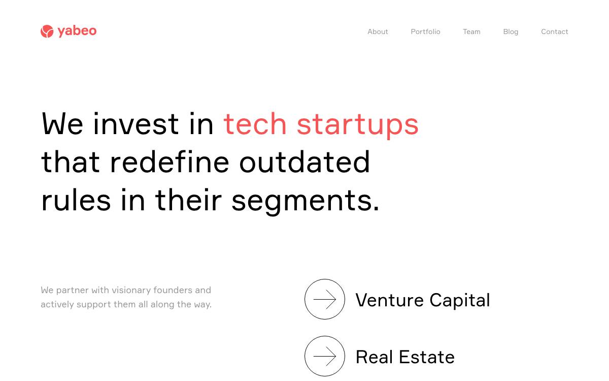 Yabeo website preview