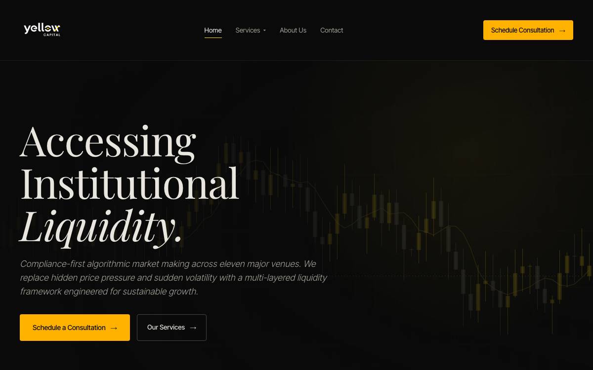 Yellow Capital website preview