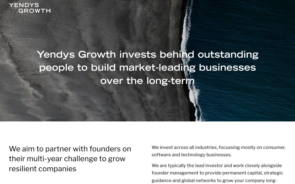 Yendys Capital website preview