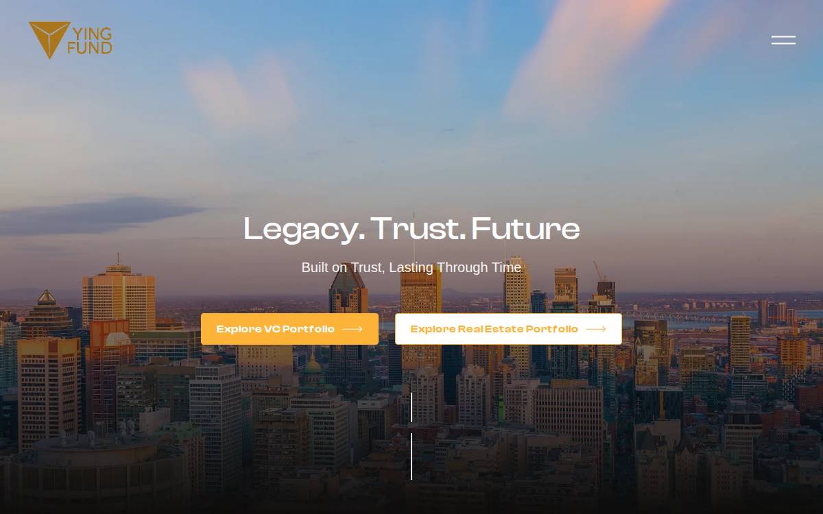 Ying Fund website preview
