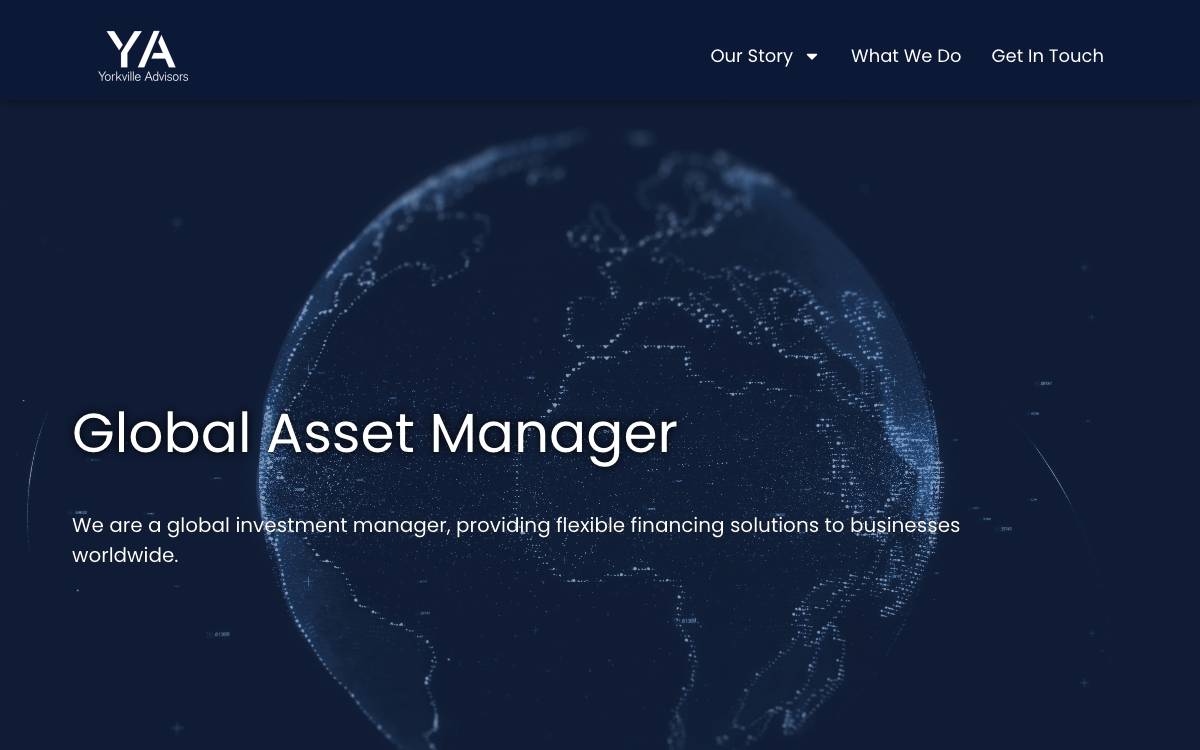 Yorkville Advisors website preview