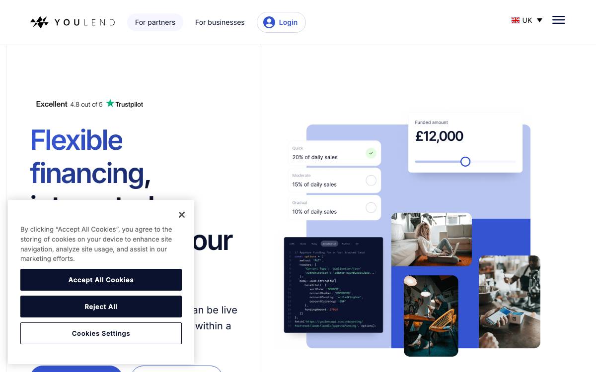 YouLend website preview