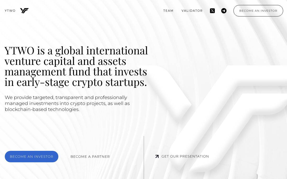 YTWO website preview