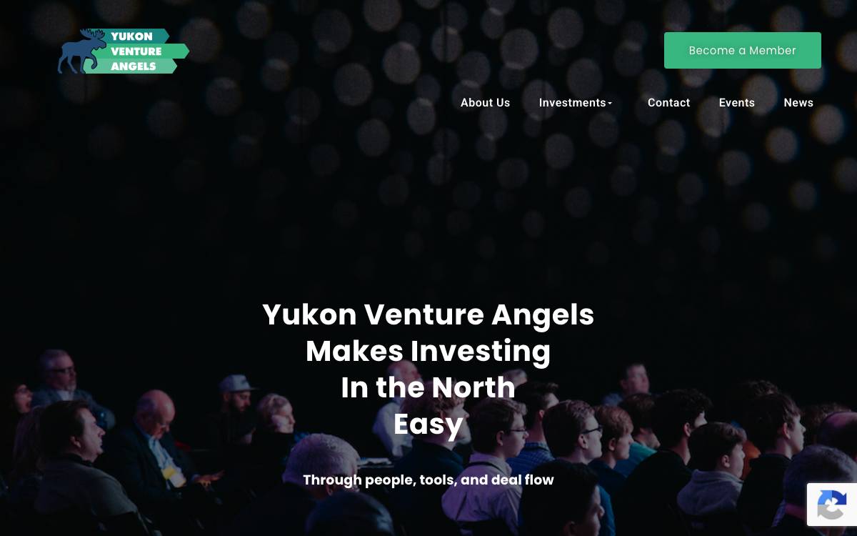 Yukon Venture Angels website preview