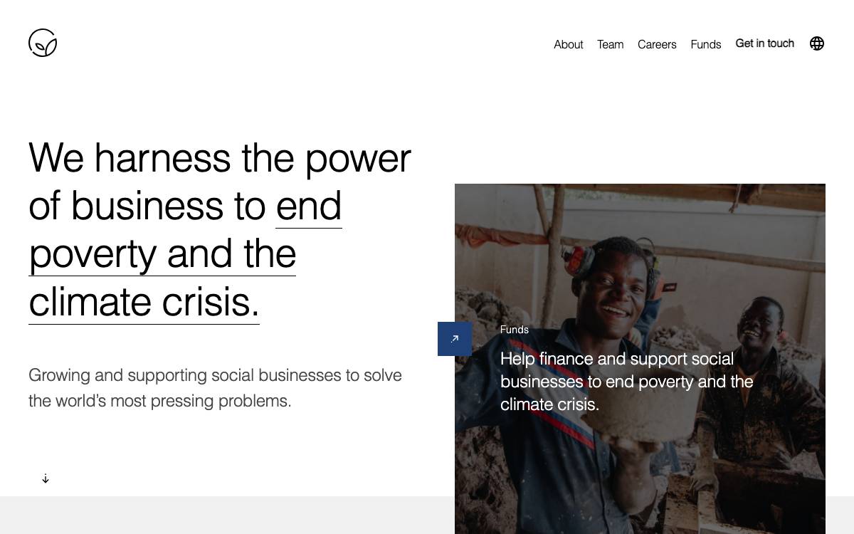 Yunus Social Business Colombia website preview