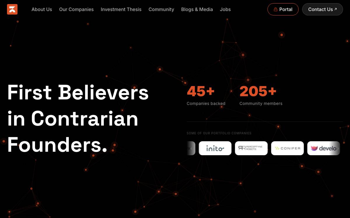 Z21 Ventures website preview