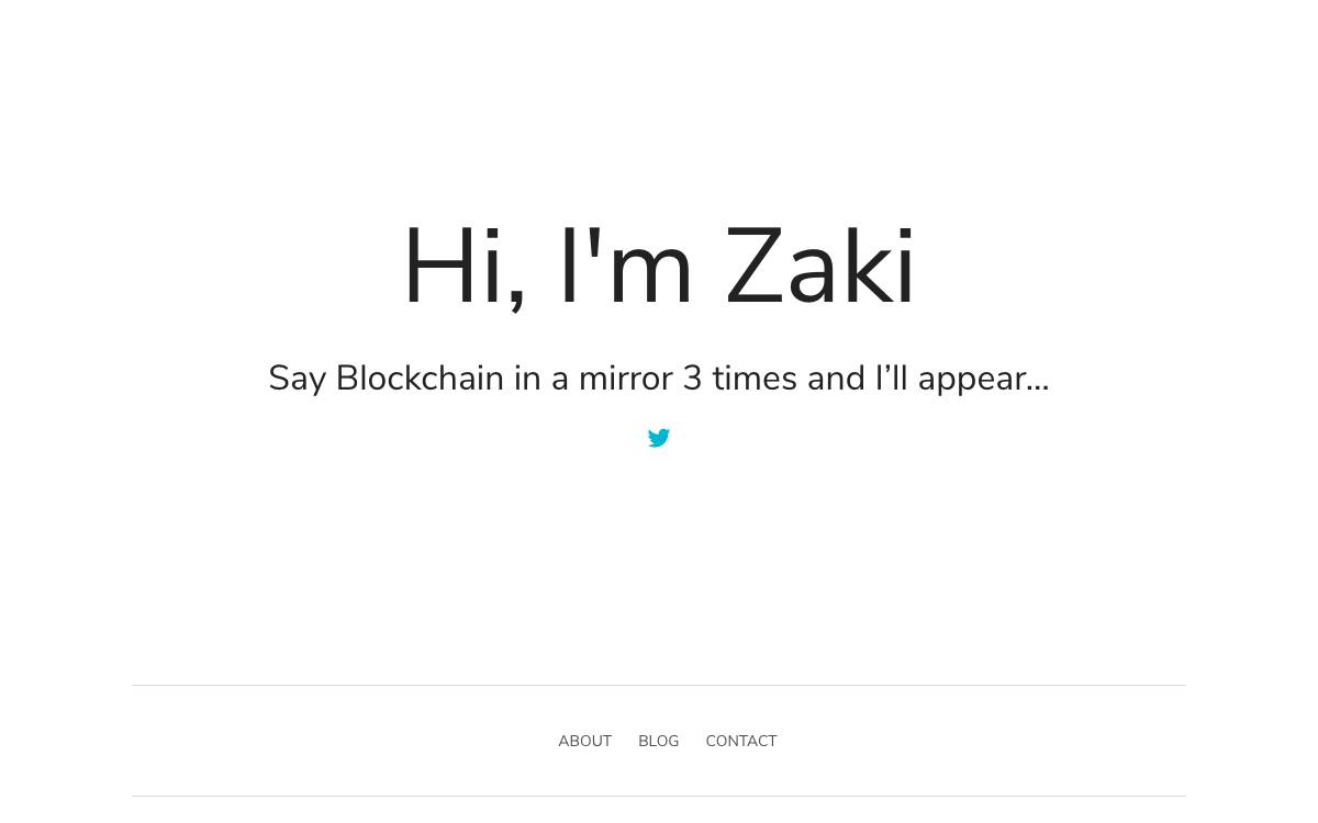 Zaki Manian website preview