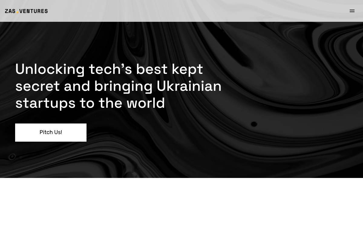 ZAS Ventures website preview