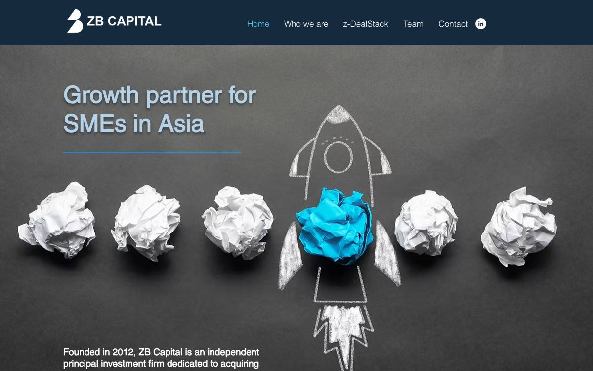 ZB Capital website preview