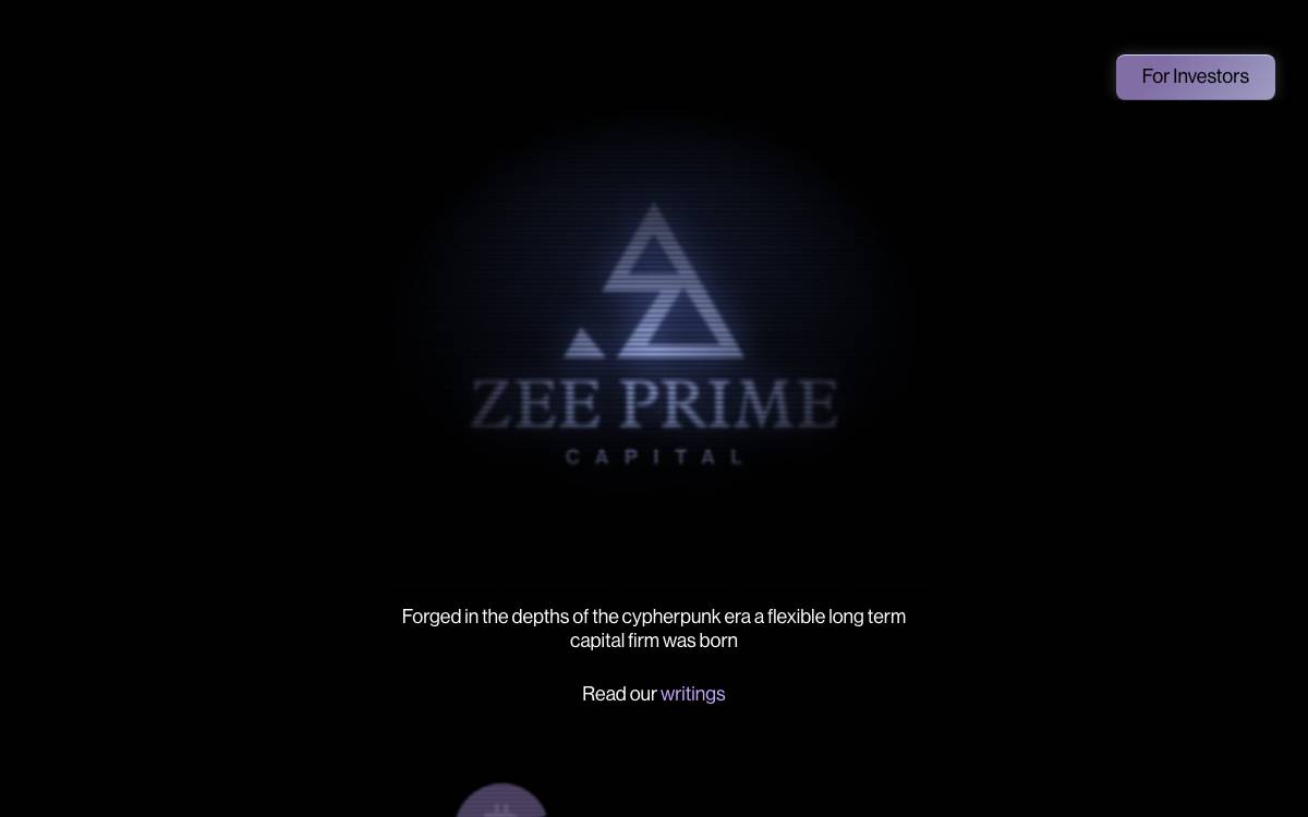 Zee Prime Capital website preview