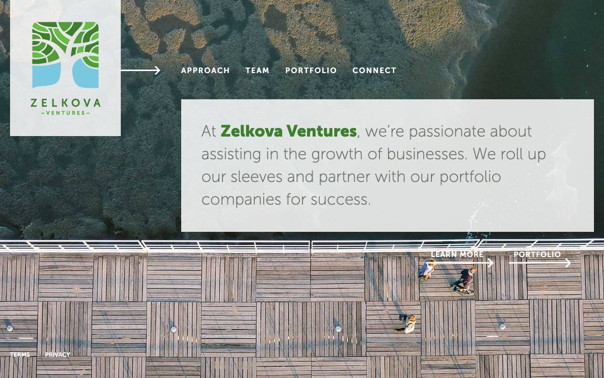Zelkova Ventures website preview