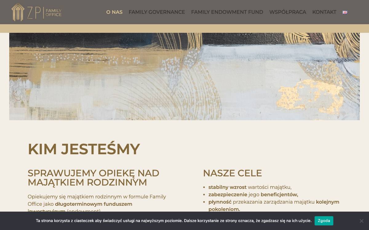ZPI Family Office website preview