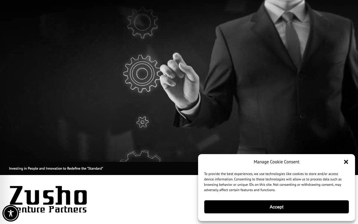 Zusho Venture Partners website preview
